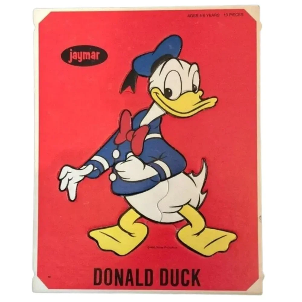 Vintage 1960s Jaymar Puzzles Mickey Mouse & Donald Duck
